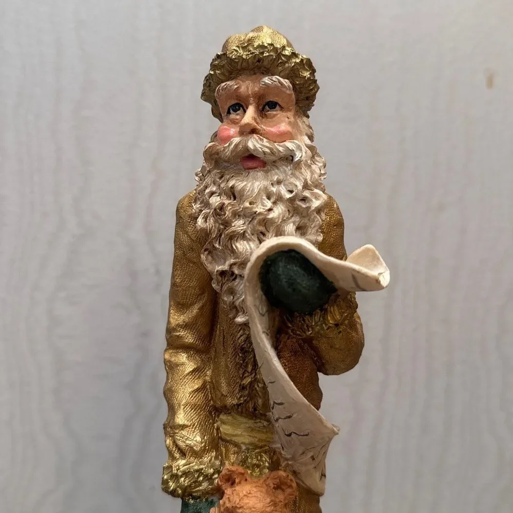Resin Pencil Santa Father Christmas Toy Sack Teddy Bear Doll List Scroll
